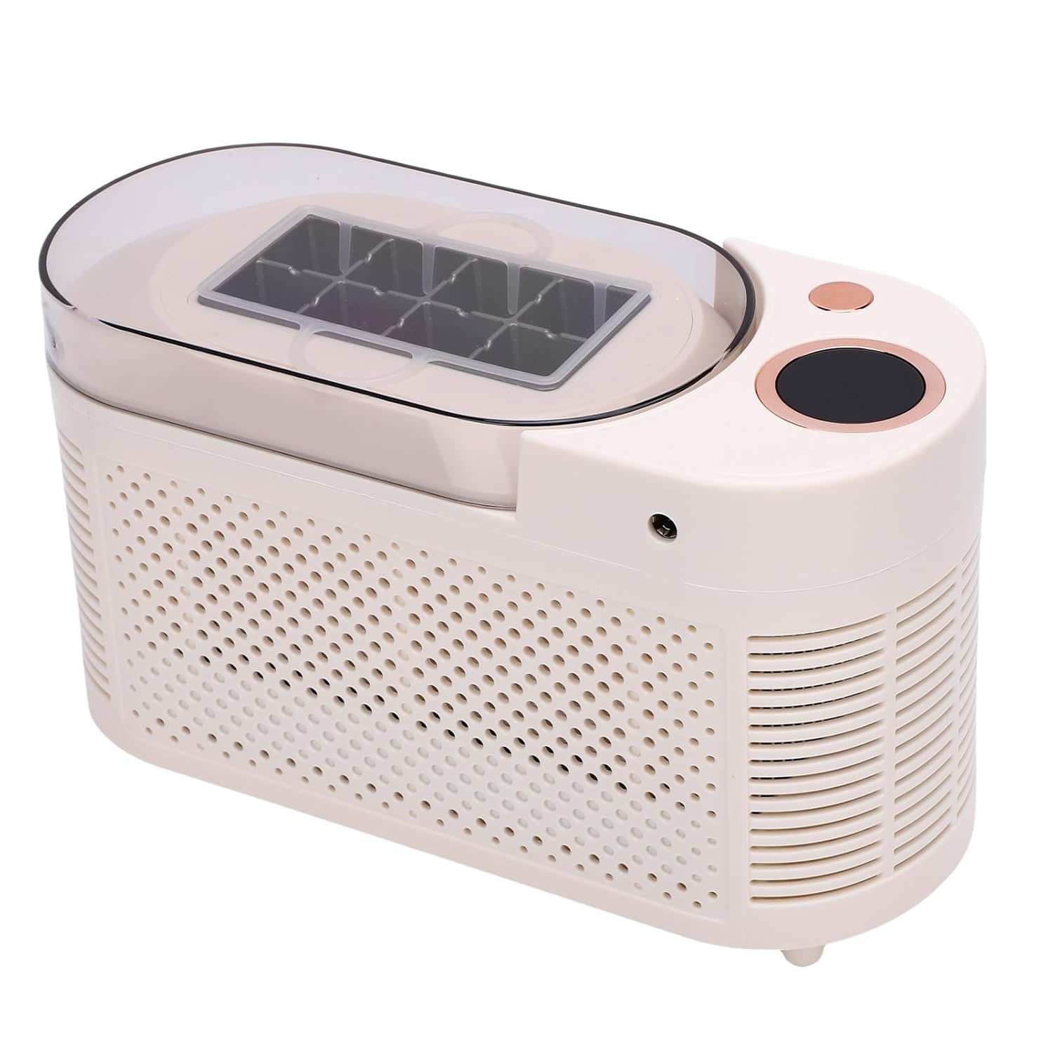 Countertop Ice Maker, Compact Ice Machine with 8 Cubes in 10-15 Minutes, ABS SUS Material, for Home Office Camping Travel (US Plug)