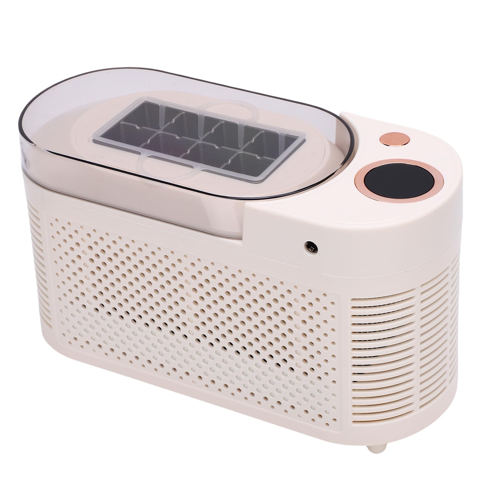 Máquina De Hielo De Encimera, Construcción Compacta ABS SUS, 120 W, 8 Cubos en 10-15 Minutos con Caja De Hielo Automática y Cesta De Deshielo Auxiliar para Dormitorio (Enchufe de la UE)