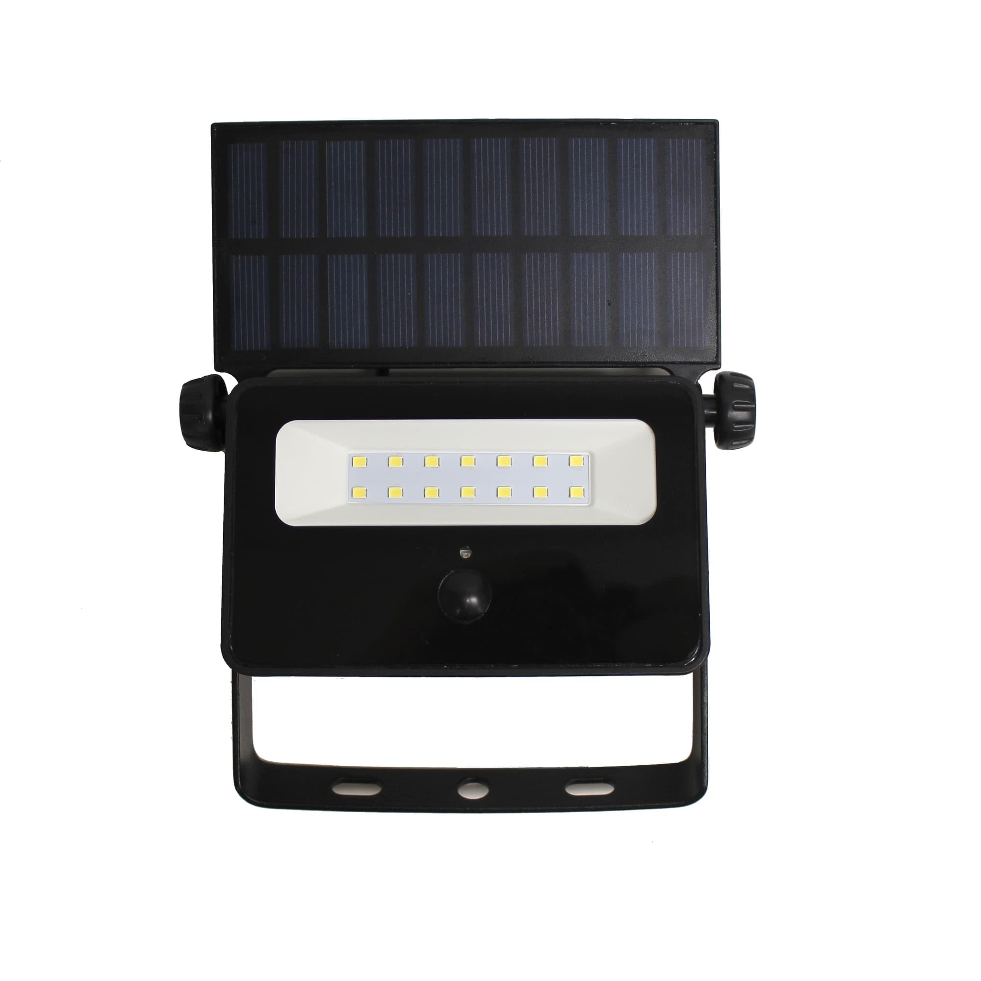 wonderlamp - Foco Proyector exterior LED solar con sensor de movimiento Marlo 8W, Luz Fría, IP65