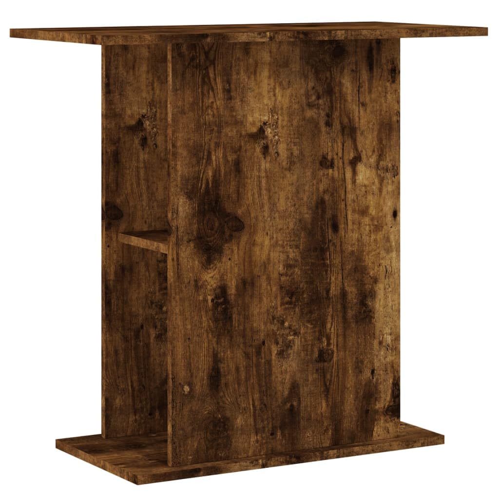 Homgoday Aquariumständer Aquarium Unterschrank Aquarium Tisch Aquarien Schrank Aquarienunterschrank Terrarium Schrank Räuchereiche 36x75x72,5 cm Holzwerkstoff