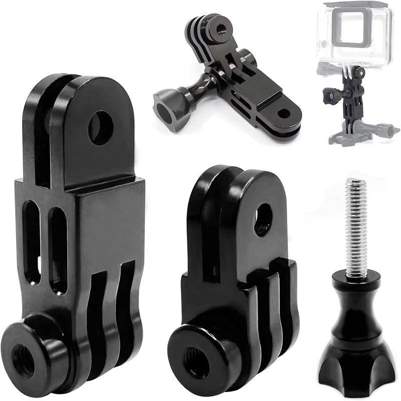 Niewalda Aluminum Alloy 90°Straight Joint Extension Arm Mount for GoPro | Adjust Arm Straight Joints Mount, Multi-Angle Action Camera Gear Compatible with GoPro Hero Series, AKASO and Sony