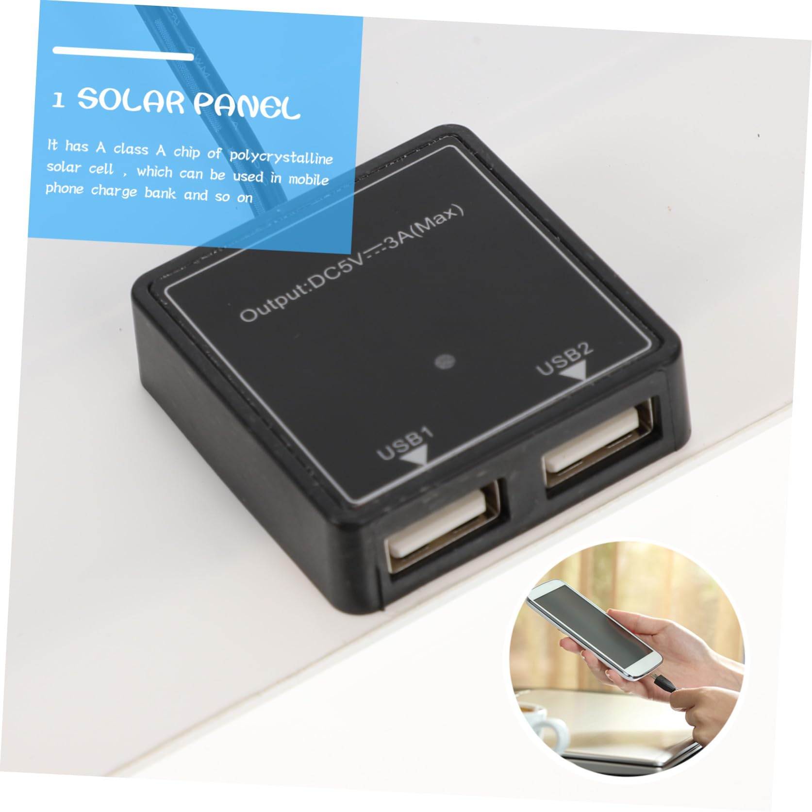 Pannello Solare Portatile 25w Monocristallino 20v 1.5a per Ricarica Esterna Attività Outdoor