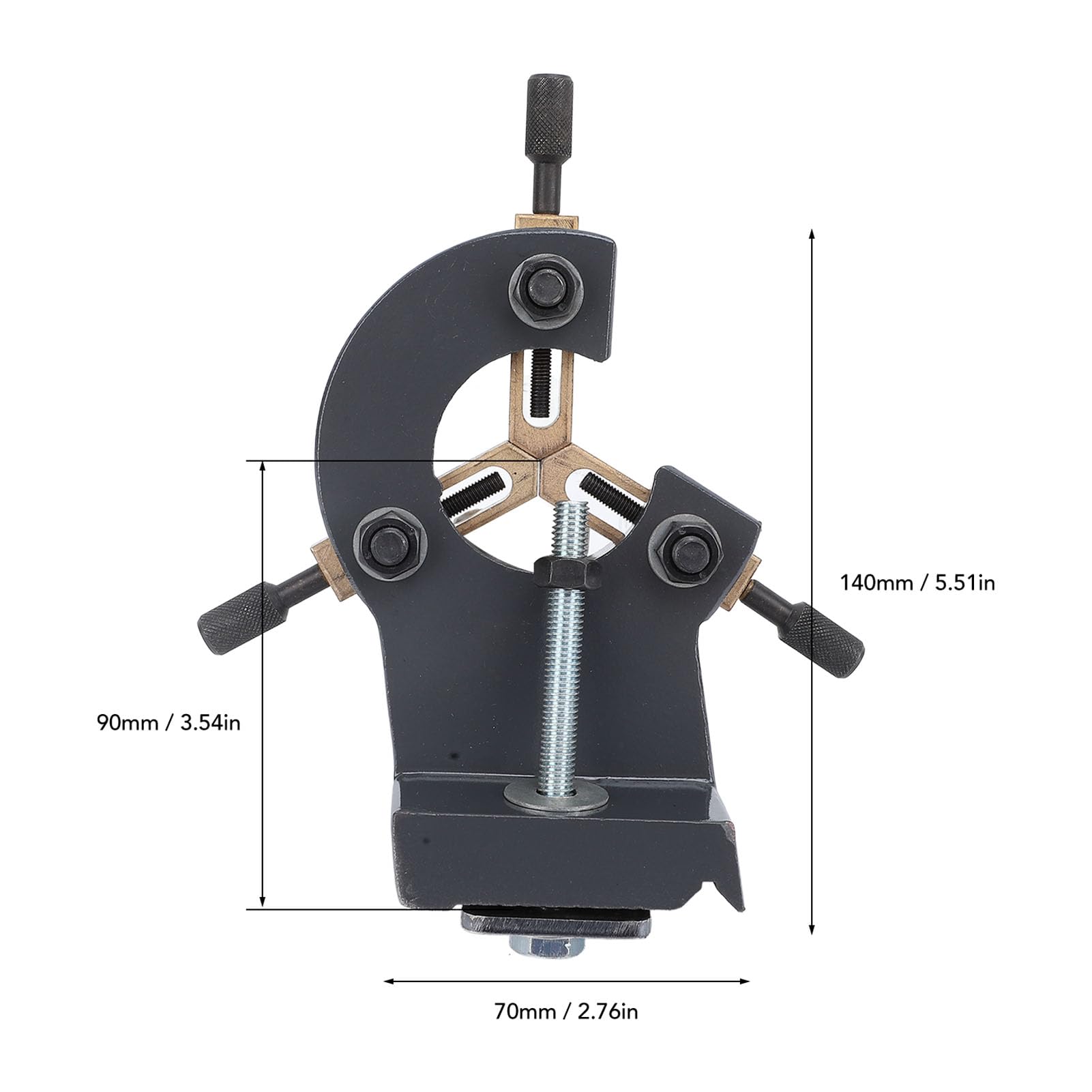 Luneta para Torno de Madera, Luneta para Torneado de Madera, Marco Central de Torno 0618 Mini Torno Luneta Torno Luneta Móvil para 0618 Cj18 Cj0618a 7x12 7x14 0618‑3b