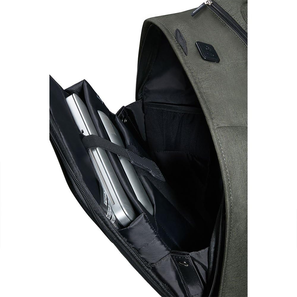 Samsonite Securipak - Mochila para Portátil de 15,6 Pulgadas, 44 cm, 17 L, Color Verde (Follaje Verde)