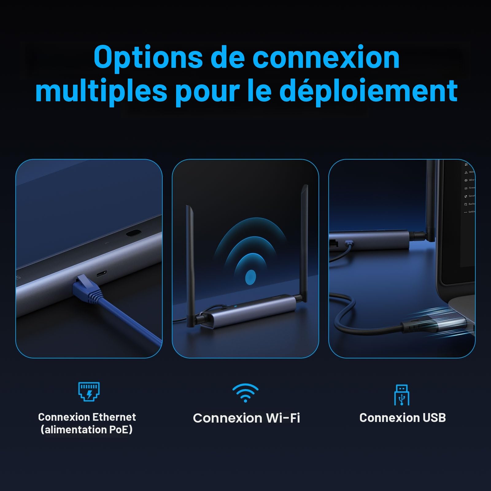 SONOFF Zigbee/Thread PoE Dongle Max, Compatible Ethernet, Wi-FI et USB, Passerelle Zigbee avec EFR32MG24&EFR32D0, clé Zigbee pour Home Assistant ou Zigbee2MQTT