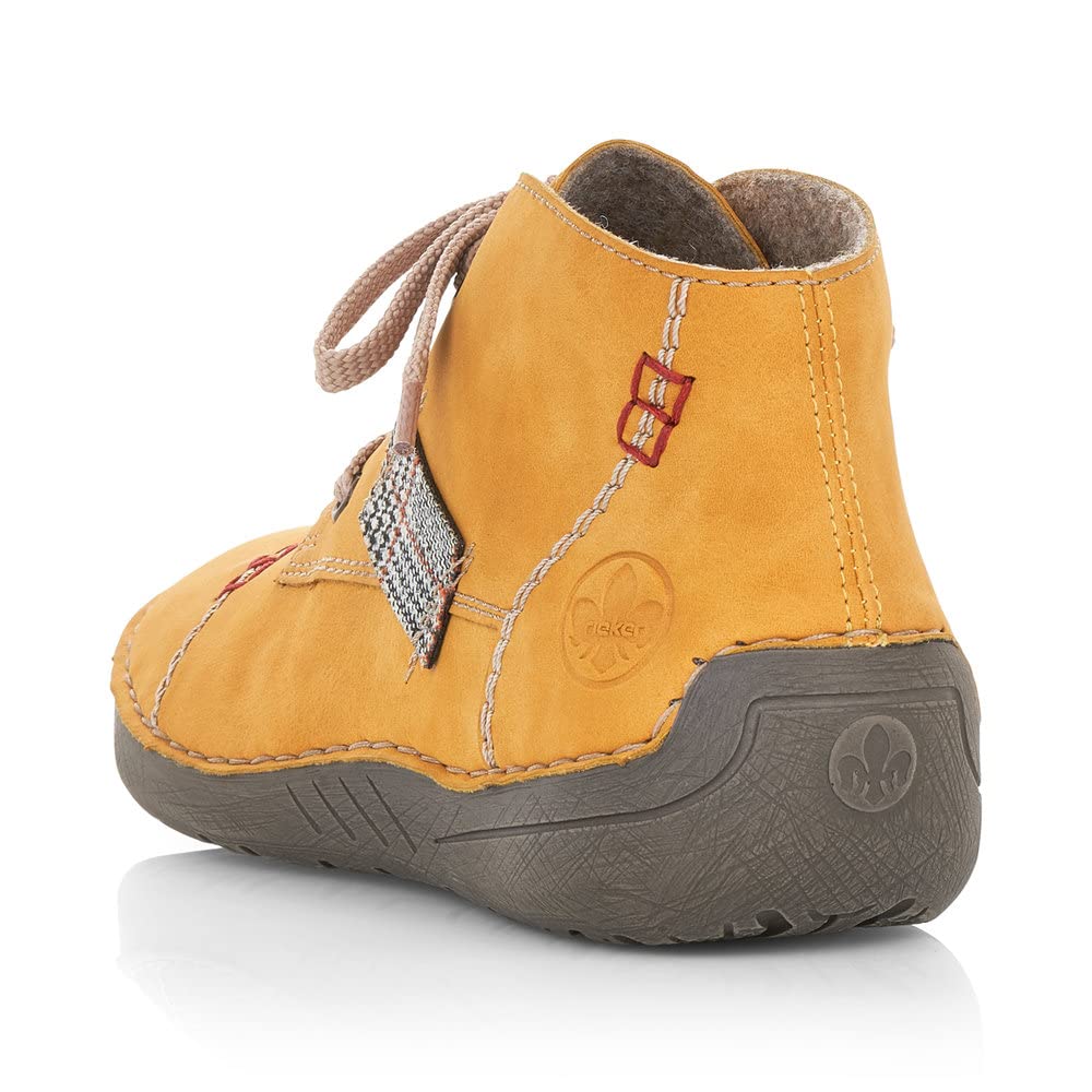 Rieker Mujer Zapatos con Cordones 52540, señora Calzado cómodo