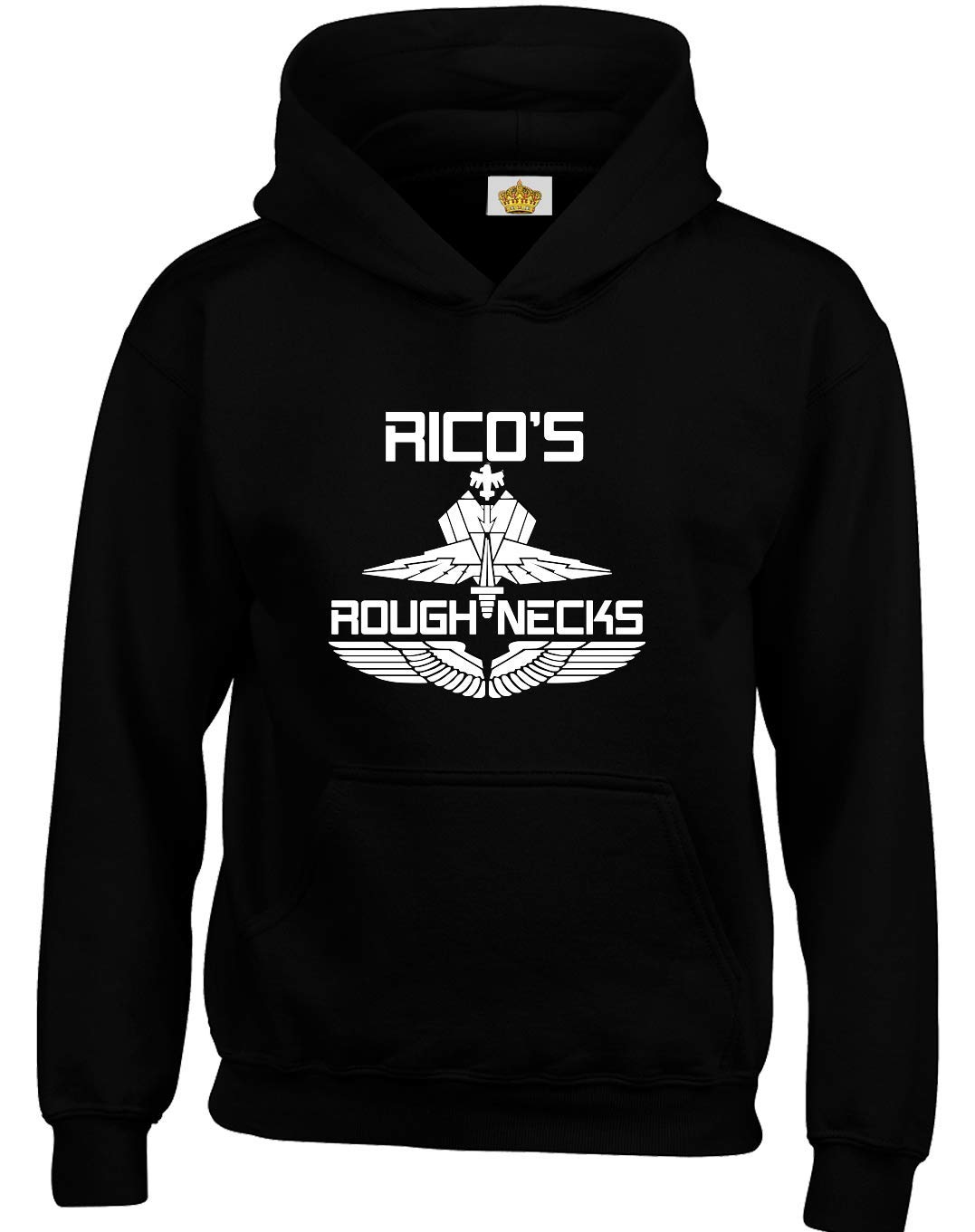 Crown Designs Men's Black Ricos Roughnecks Classic Movie Film Inspired Gift Unisex Hoodies For Wo & Teenagers ( / 5X-Large)