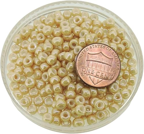 Miniatura 4 de Miyuki Cuentas de Semilla Redonda Tamaño 6/0 0.71 oz Lt Caramelo Ceilán