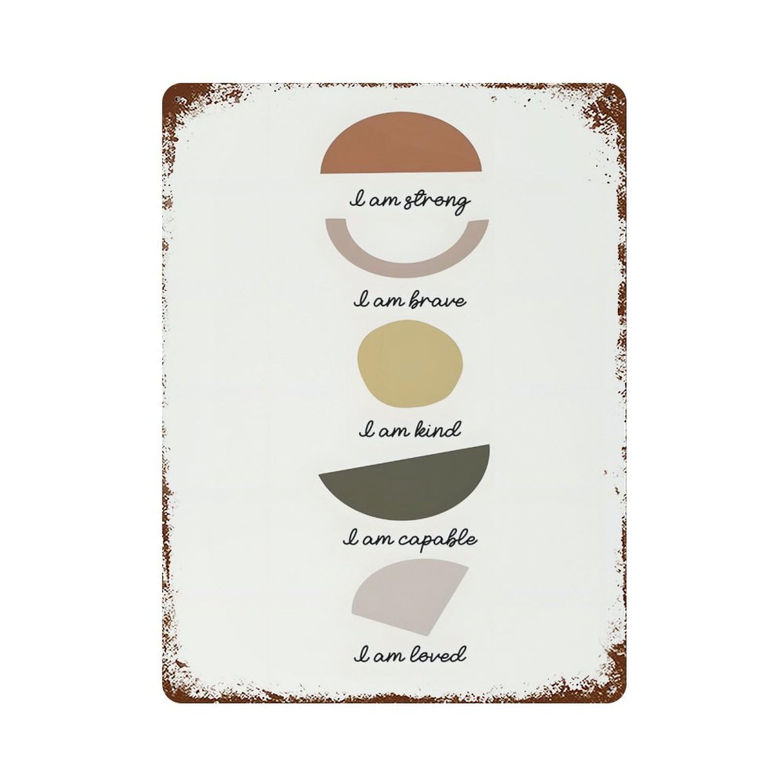 xiaoxiaoshen Affirmations Wall Decor Art Metal Tin Poster Modern Home Decor Art Home Bar Shop Decorations Vintage Sign 40x30cm