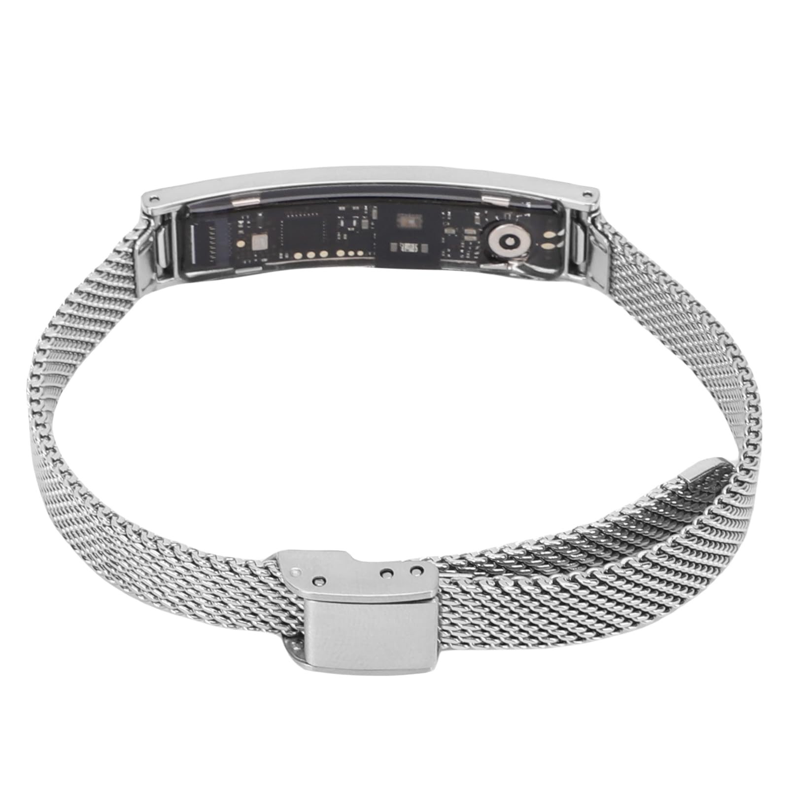 Tosuny Bracelet Intelligent avec Contrôle de Caméra à Distance et Suivi de la Condition Physique, Bracelet Magnétique en Acier Inoxydable, adapté à la Natation, Notifications D'appel