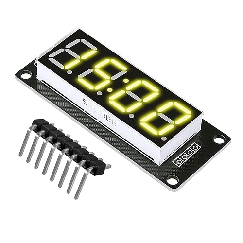 Vista 9 de 5 unids 0.56 pantalla LED tubo digital reloj módulo 4 dígitos LED 0.56 pulgadas pantalla reloj indicador tubo 7 segmentos puntos dobles TM1637