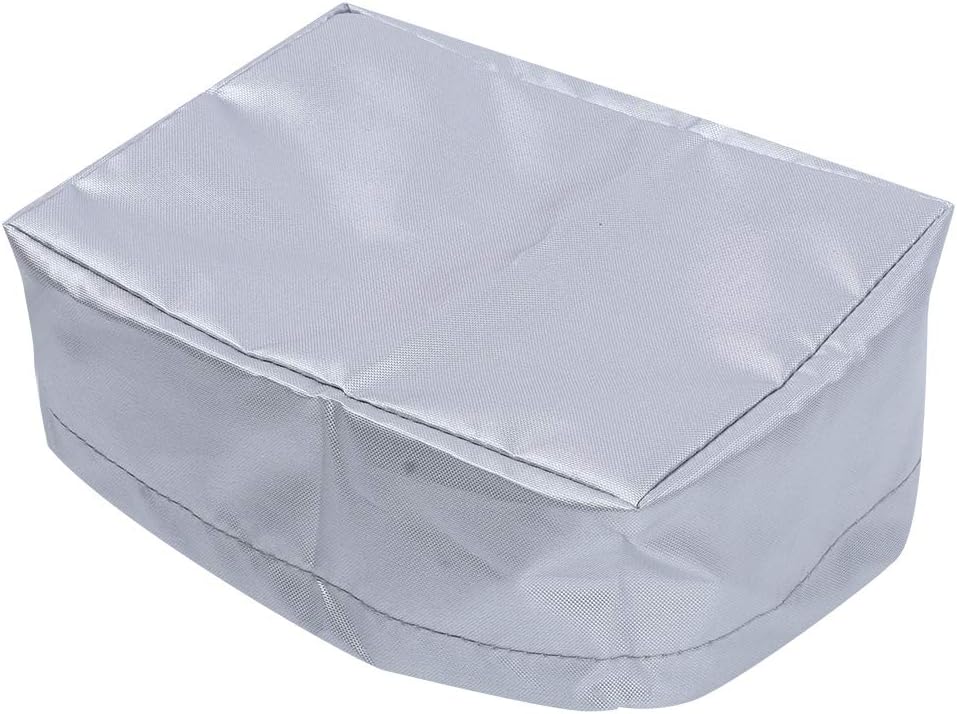 Dioche Pokrywa Osłona Przeciwpyłowa 420D Tkanina Oxford Frytownica Osłona Przeciwpyłowa do Maszyny do Smażenia 20x15x8cm-trwała Ochronna Użytku Domowego (SILVER)