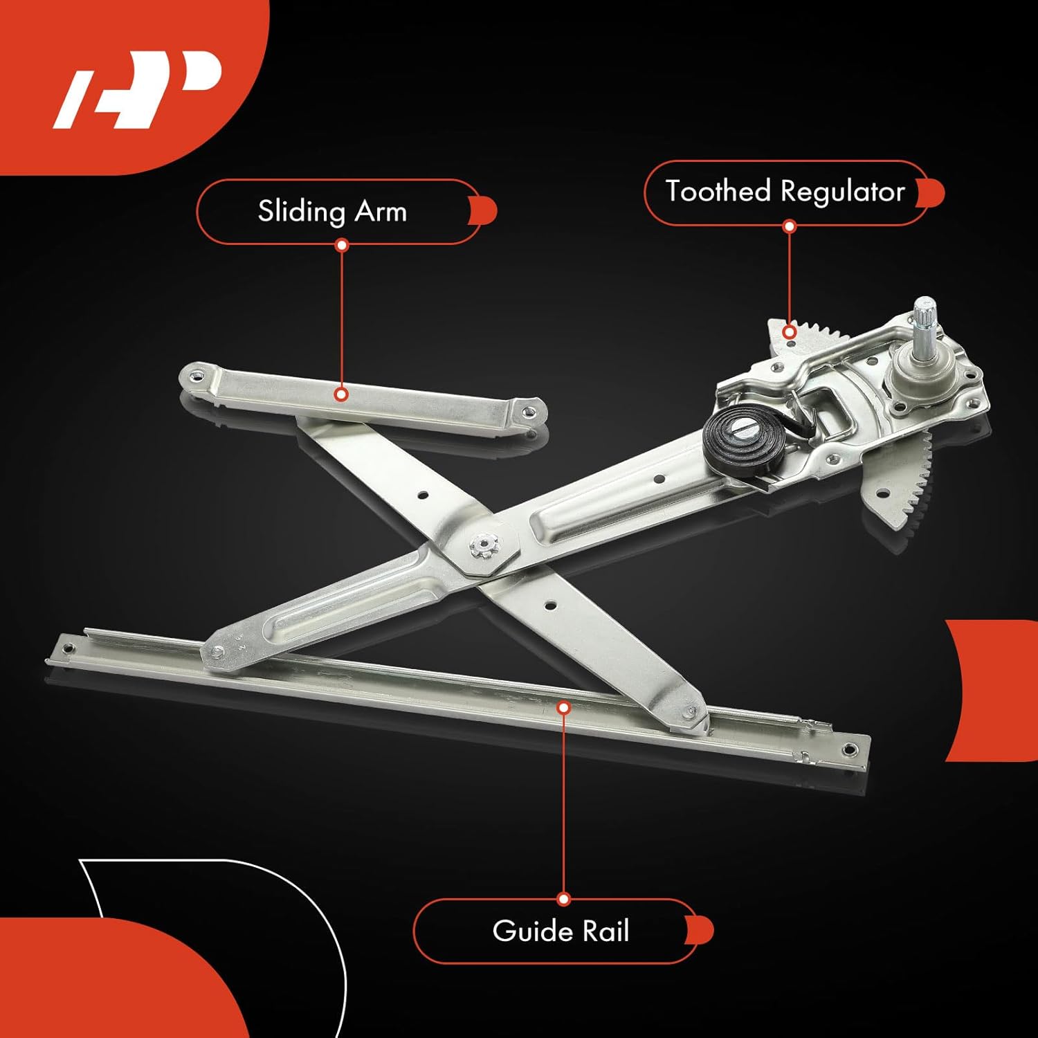 A-Premium Manual Window Regulator Compatible with Toyota Echo 2000 2001 2002 2003 2004 2005, Front Driver Side, Replace# 6982052070