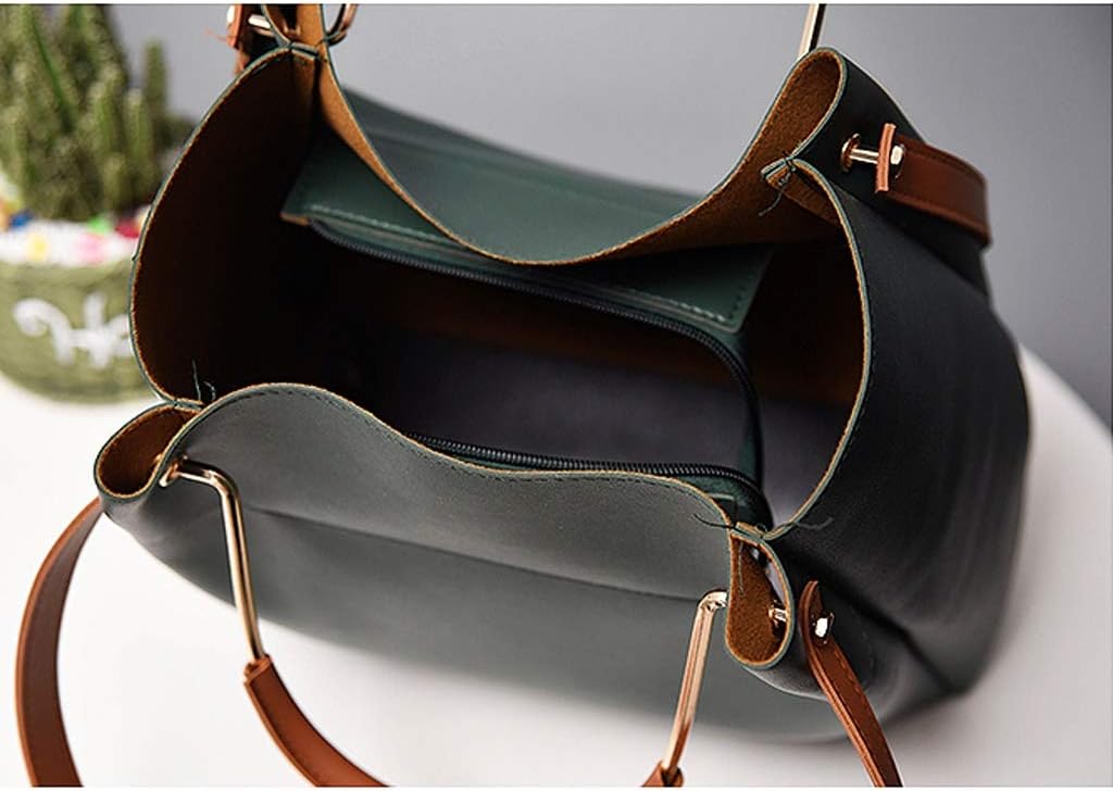 Stylish Women Pu Leather Vertical Utility Top Handle Handbag Satchel Tote Purse Bag