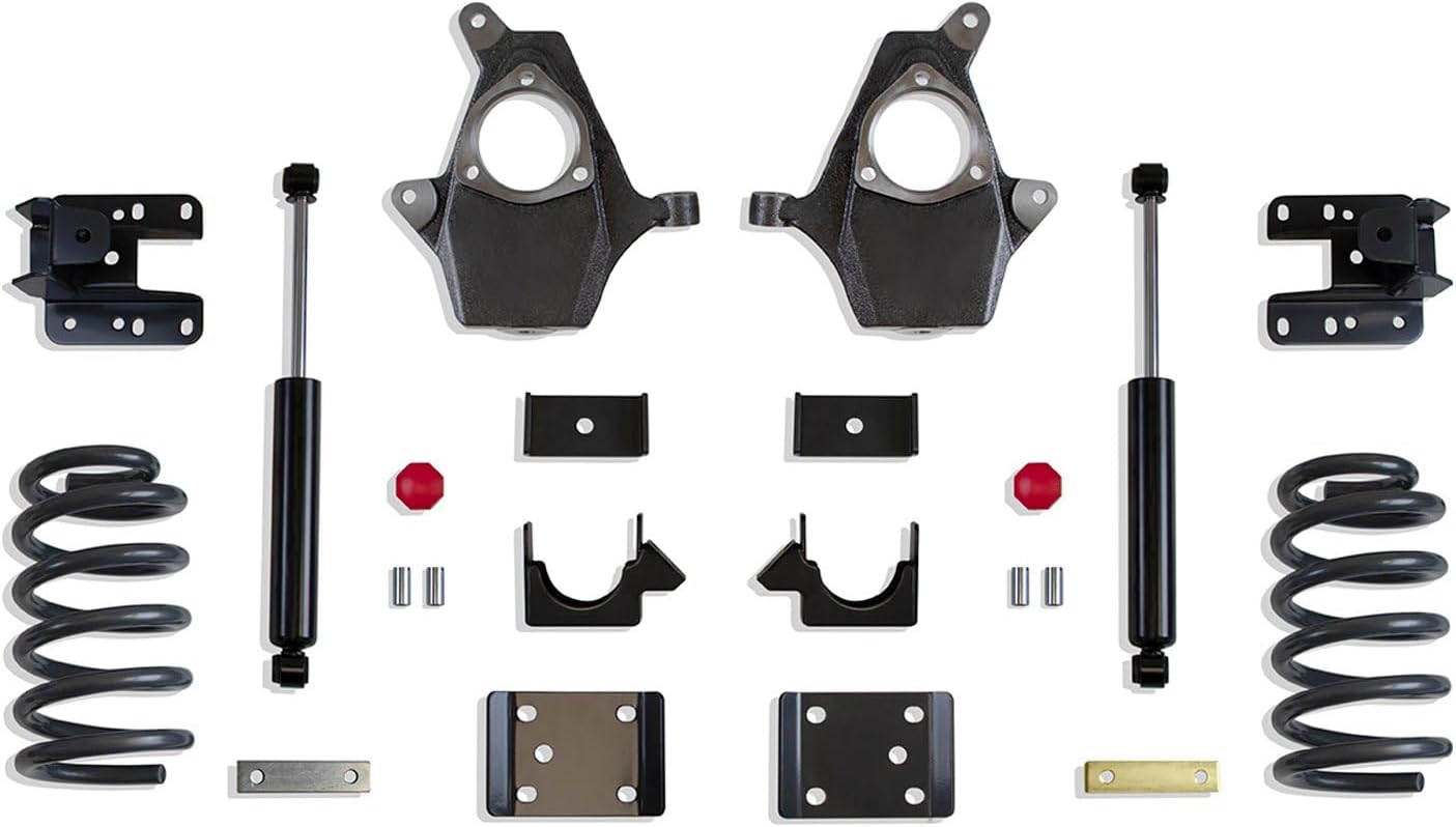 MaxTrac KS331535-8 Lowering Kit 3 in. Front Drop 5 in. Rear Drop Incl. Front Spindles/Front Coils/Adjustable Rear Flip Kit/Maxtrac Shocks Lowering Kit