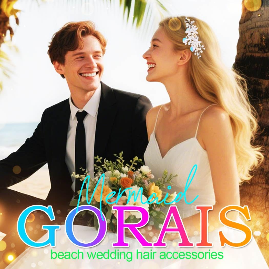 GORAIS Starfish Bridal Hair Comb Pearl Beach Wedding Hair Accessories Shell Hair Pieces for Brides and Women - Image 4