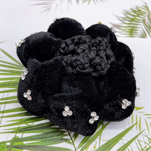 Miniatura 2 de OSALADI Buns Ballet Hair Bun Cover 4 unids Mujeres Elástica Red de Pelo Danza Invisible Hairnets Styling Accesorios para el Cabello para Bailarín