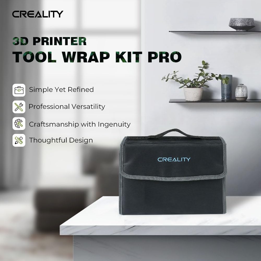 Creality Zestaw narzędzi do drukarki 3D, 74 sztuki, zestaw narzędzi do drukowania 3D, zestaw montażowy/usuwanie/wycinanie filamentu, akcesoria do drukarek 3D, do wszystkich drukarek FDM, czyszczenie