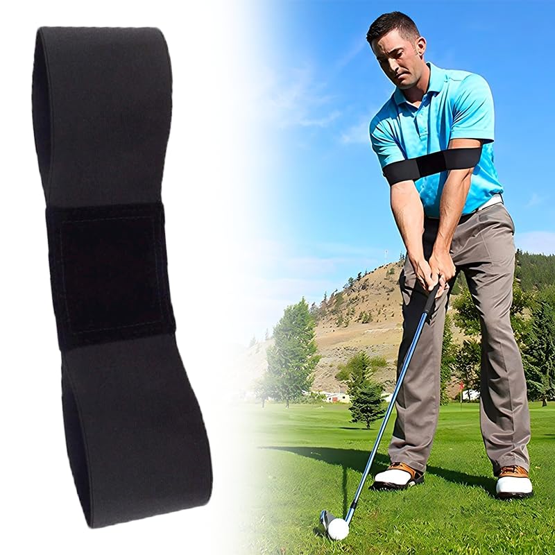 Yopolaz Golfswing-armband, golftrainingsband van elastisch nylon, swinghoudingscorrector, swing correctieband voor golfers (set van 1)