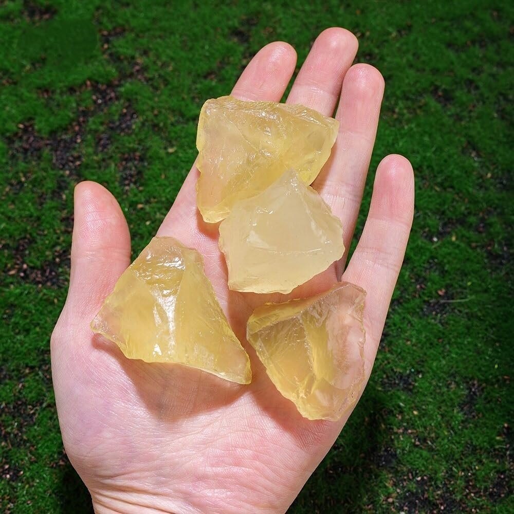 MDBJTCYZN 50G Gemstone Citrine Crystal Raw Stone Rough Yellow Quartz Collection Home Decoration Ornaments