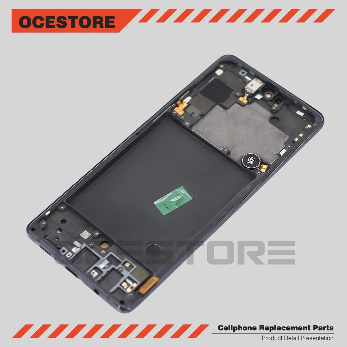 ocestore a716 screen replacement lcd display touch screen digitizer assembly with frame compatible with galaxy a71 5g a716 black