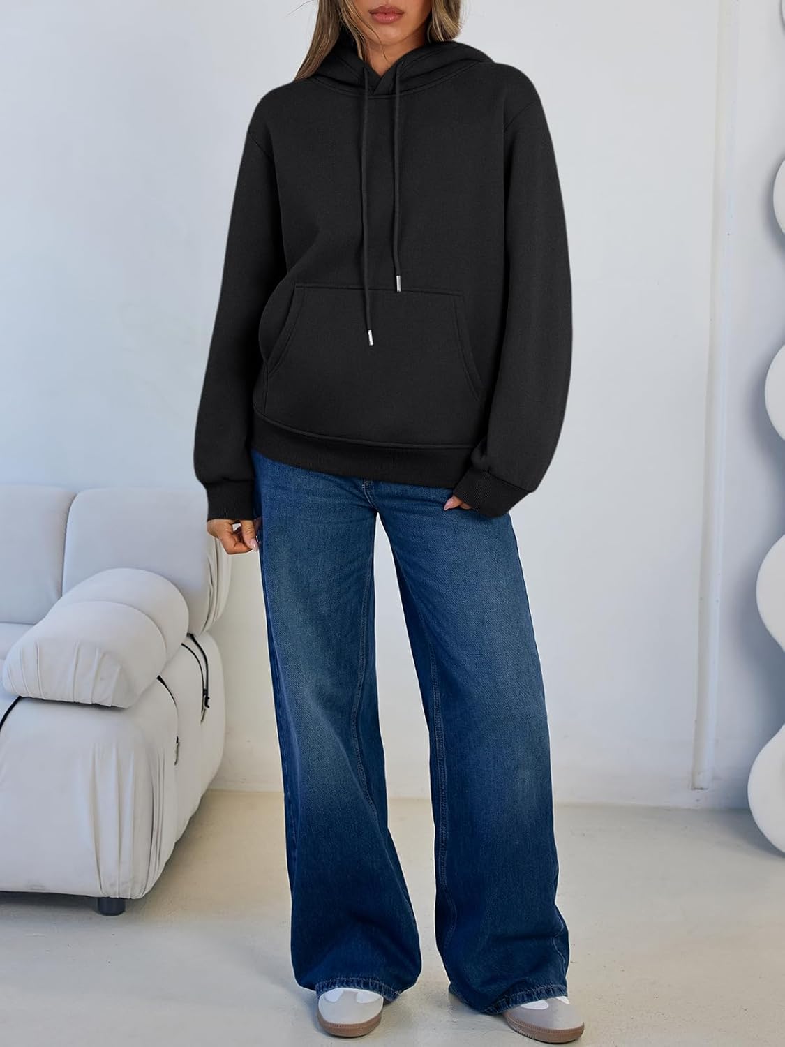 Trendy Queen Women's Winter Fleece Sherpa Lined Hoodie Casual Warm Pullover Hooded Sweatshirt - Image 5