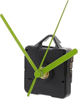 VILLCASE Mecanismo Reloj De Pared Cuarzo Silencioso Con Punteros Verdes Para Reparación y Diy Reemplazo Preciso y Fácil Instalación Para Accesorios De Reloj De Cuarzo
