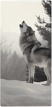 Howling Wolf Bath Towels Bathroom Towels Beach Towel Cotton Towels Bath Sheets Hand Towels Cotton Towels Yoga Towel Soft Towels Big Towels Golf Towel Camping Towel