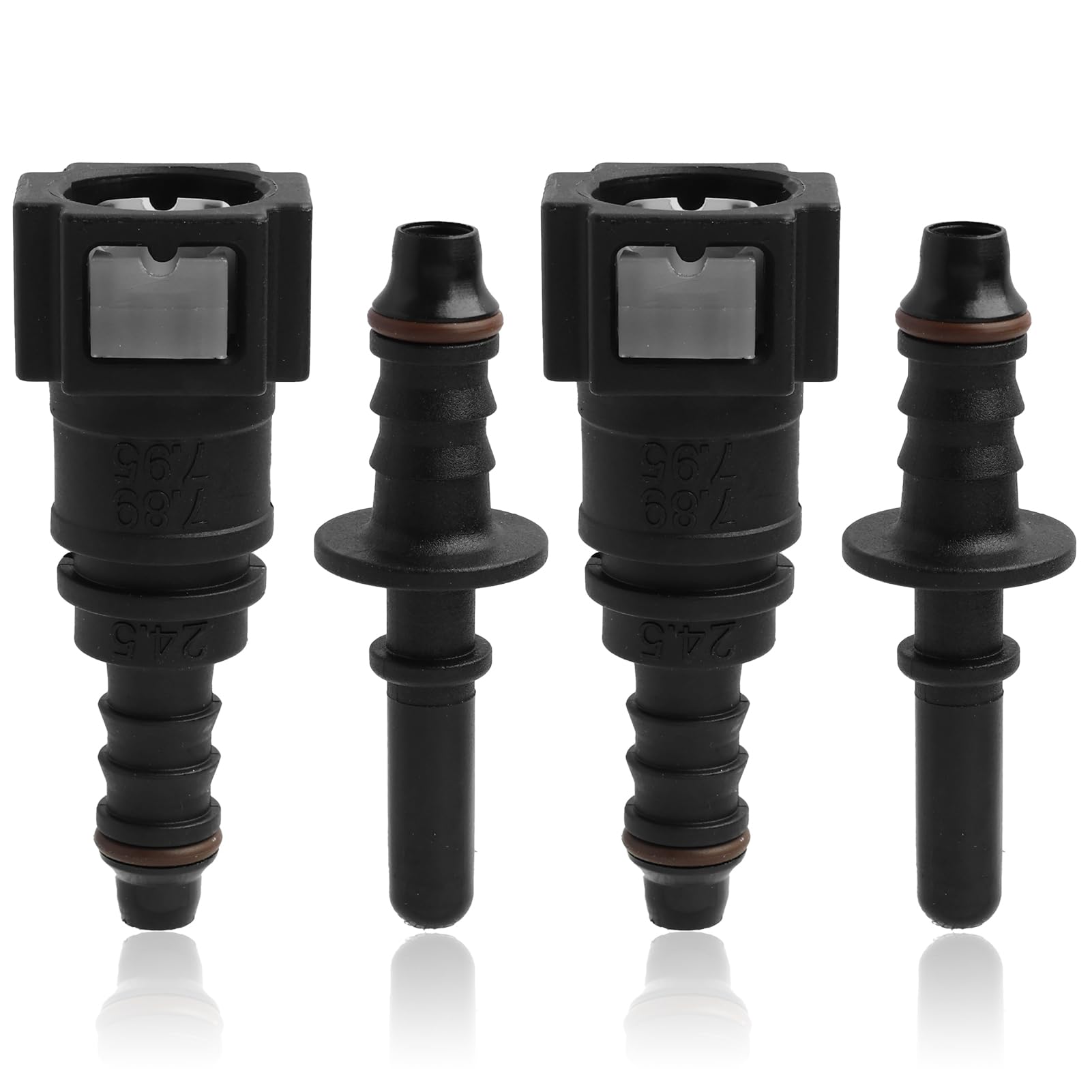 A ABSOPRO 11.8mm à 10mm Droit Voiture Carburant Tuyau Rapide Libération Connecteur 2 Ensemble A ABSOPRO 11.8mm à 10mm Droit Voiture Carburant Tuyau Rapide Libération Connecteur 2 Ensemble