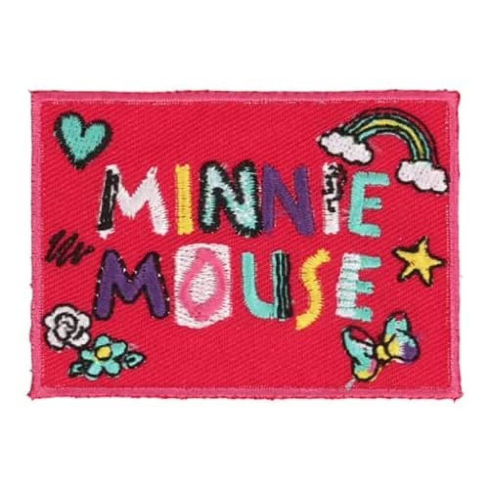 HKM Minnie Maus Flicken Aufnäher | Minnie Mouse – Schriftzug, Bügelbild