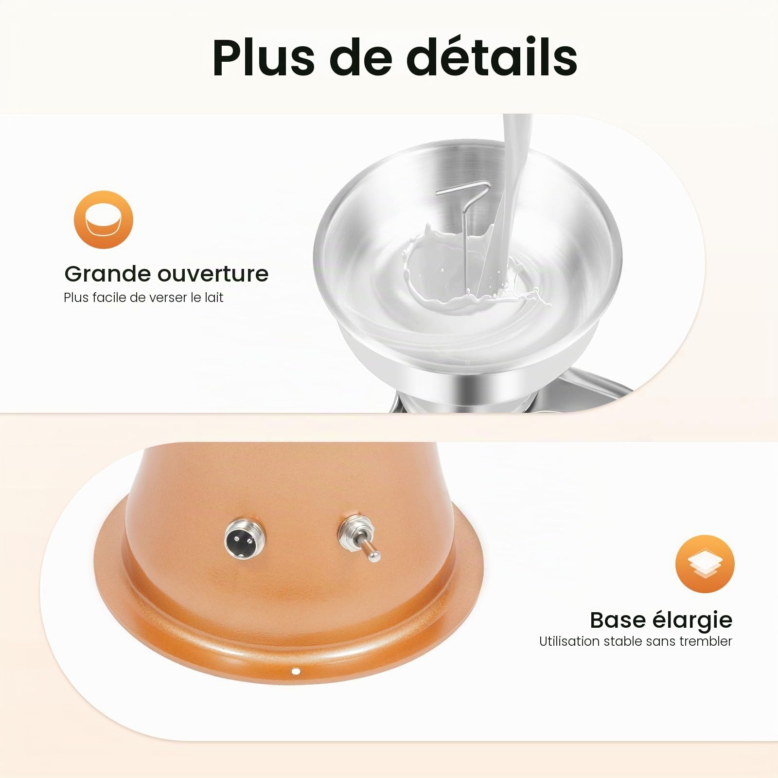 50 L/H Centrifugeuse à lait électrique Séparateur de crème de lait 30 W 220 V
