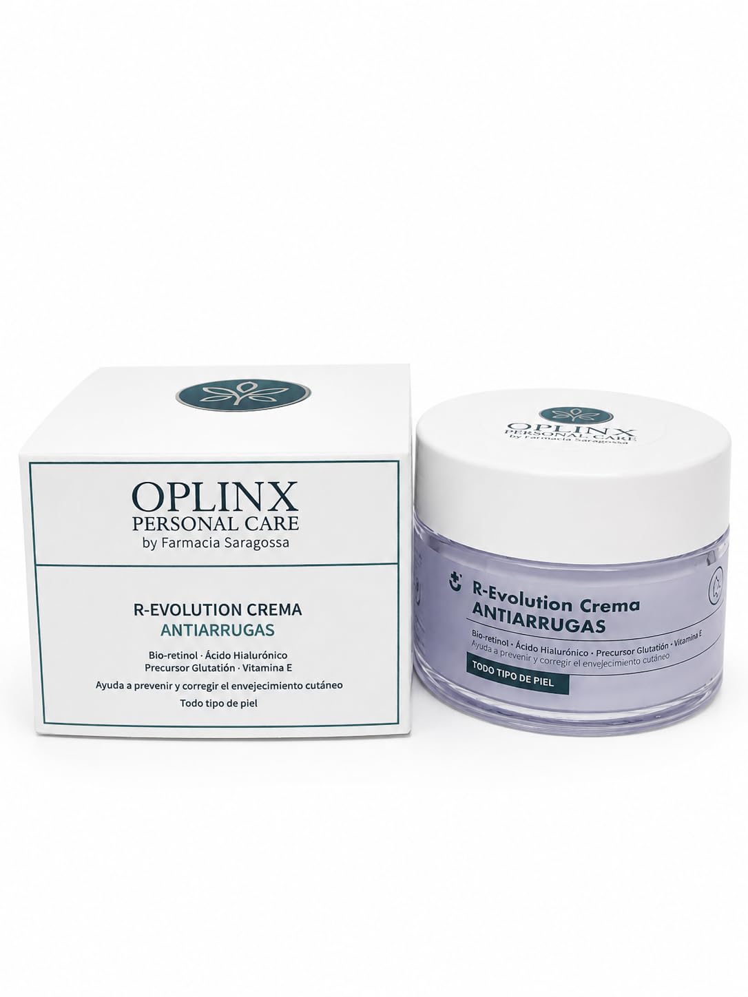 OPLINX R-Evolution Crema Antiarrugas, Bio-retinol, Ácido Hialurónico, Vitamina E, Todo Tipo de Piel