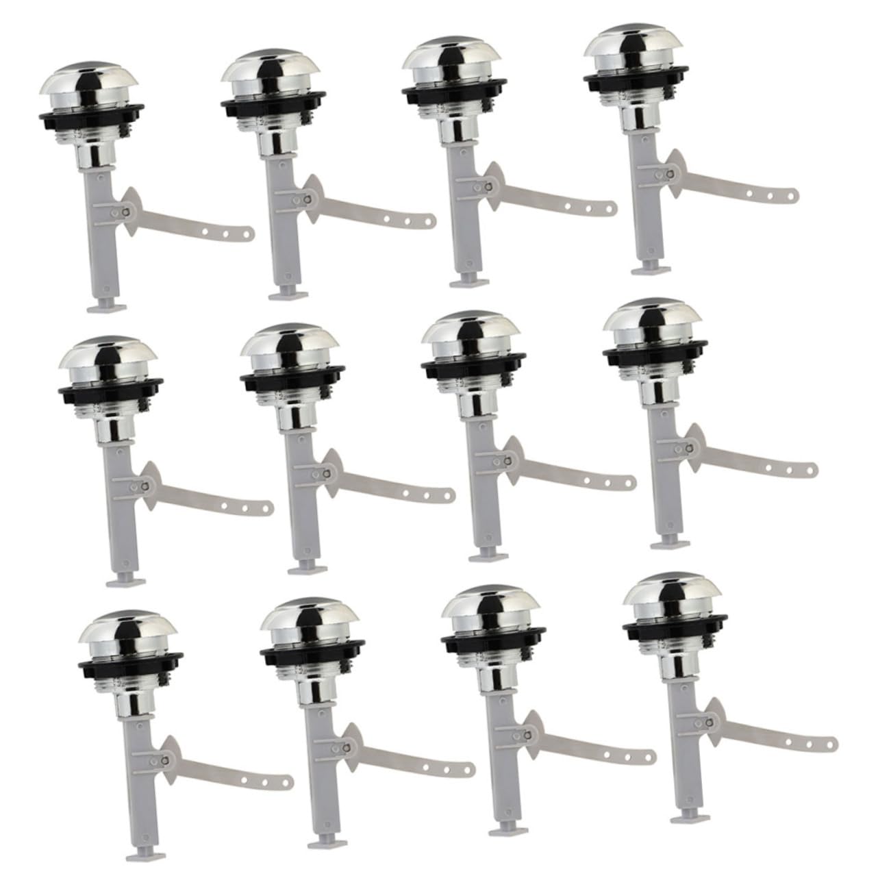 NUOBESTY 5 Ensembles Bouton De Toilette Pousser Réservoir De Toilettes Boutons De Réservoir De Toilette Clé Seul Bouton De Chasse D'eau Libérer Les Pièces Abdos 12 Pièces * 5