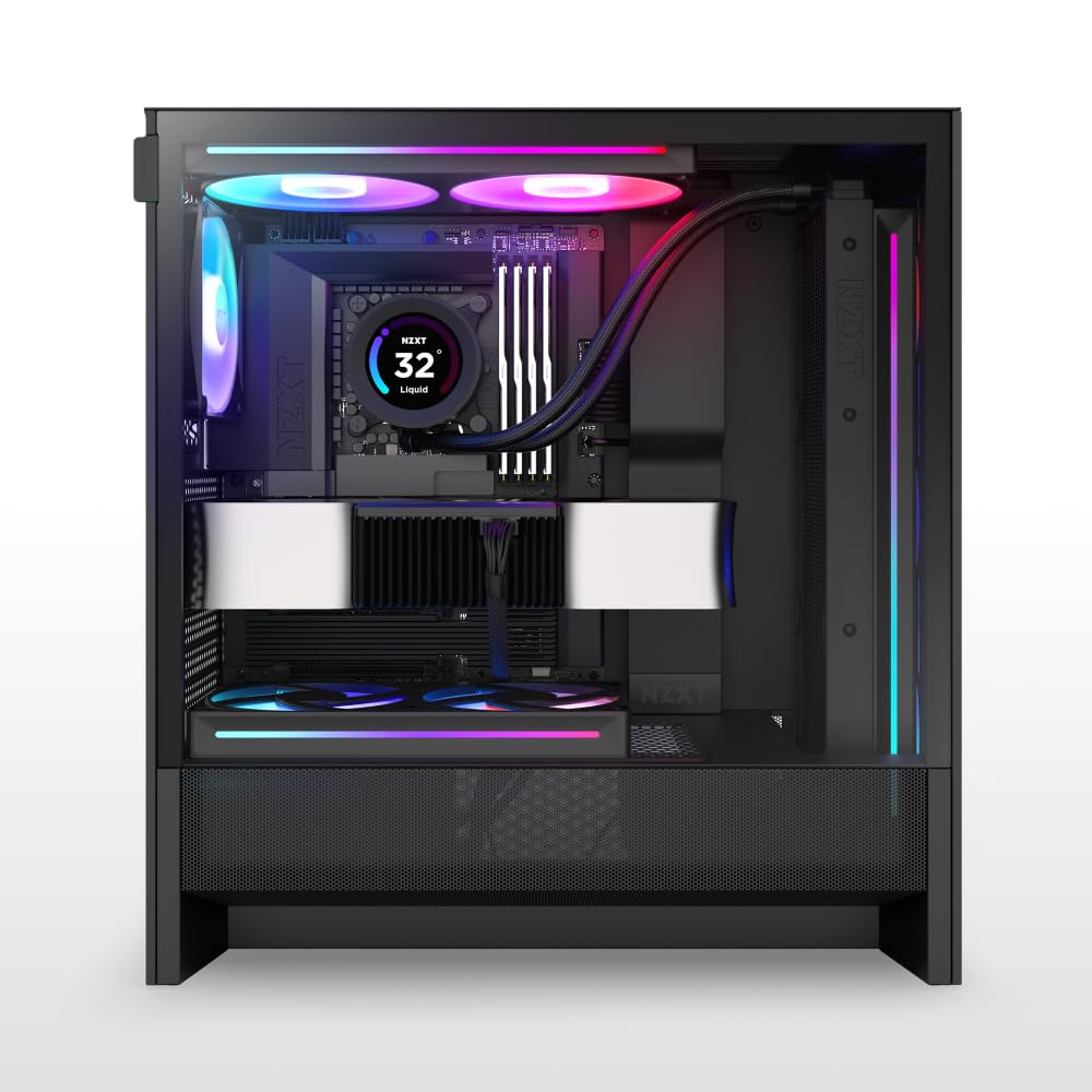 NZXT N7 Z890 - Płyta Główna ATX Intel Z890 LGA 1851 - Czarny | Płyta główna Intel Z890 ATX pod Core Ultra Series 2. Wi-Fi, PCIe 5.0, DDR5 i pełna metalowa osłona RGB. Czysta, mocna baza.