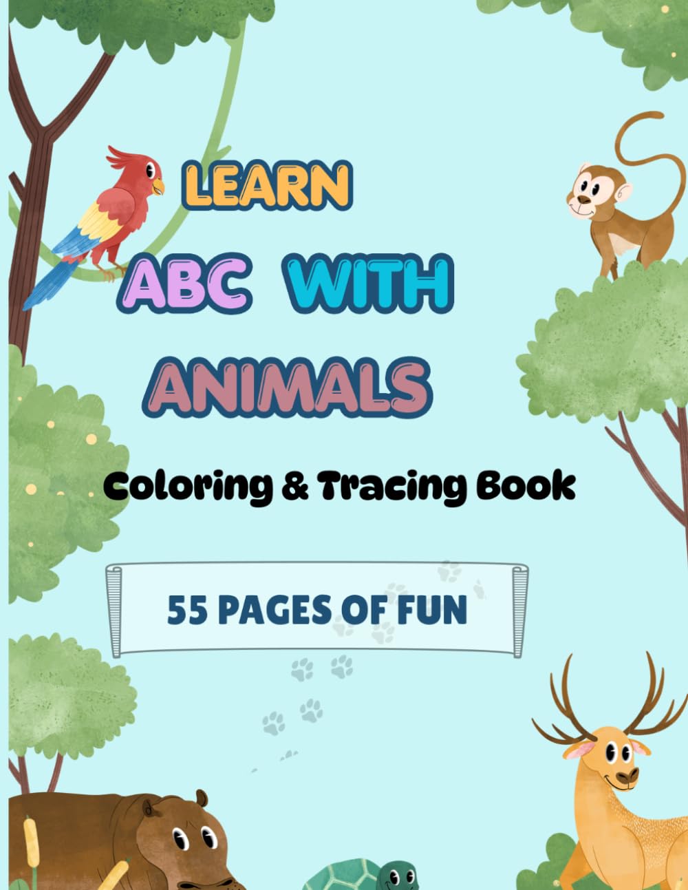 Learn ABC With Animals: Alphabet Tracing and coloring Activities