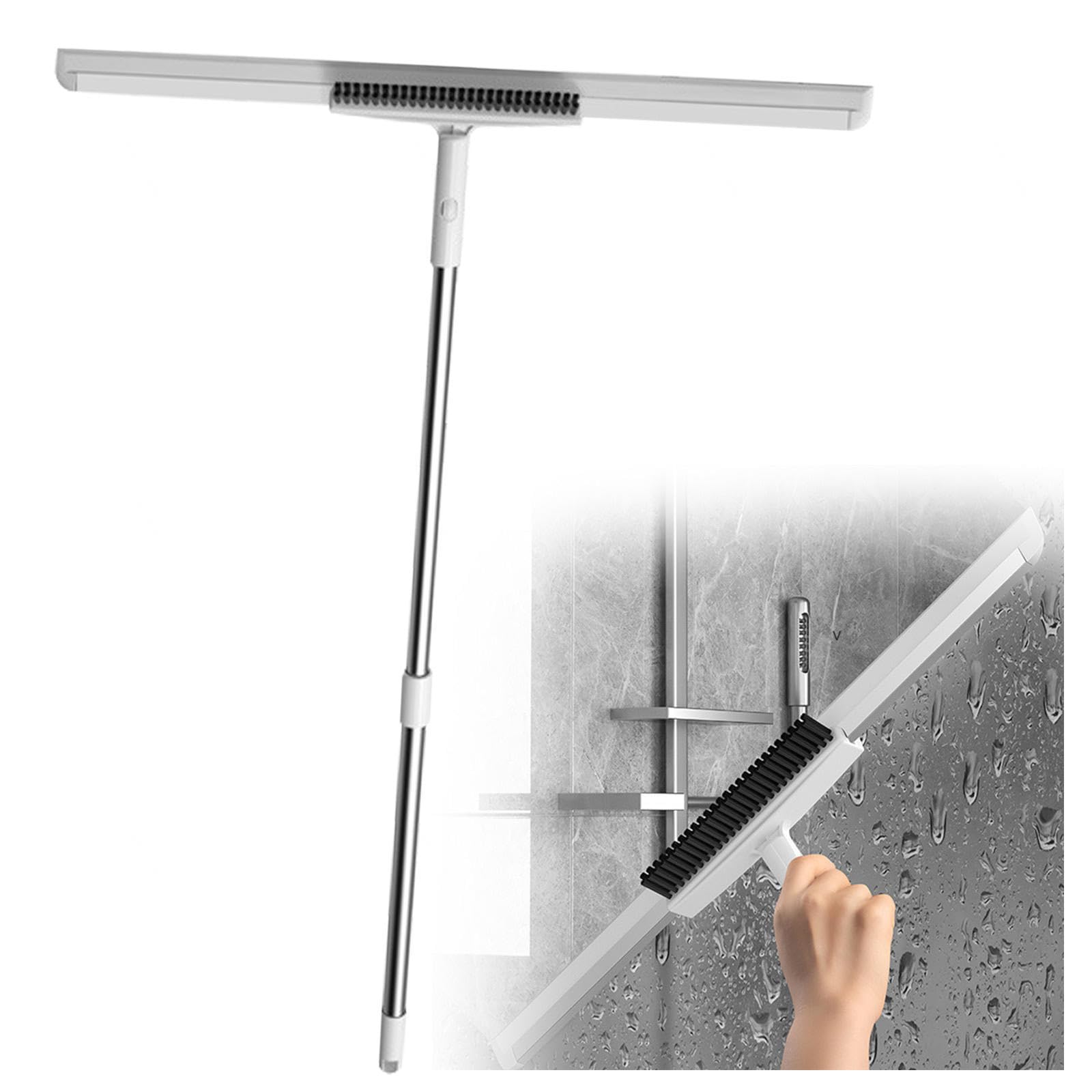 RRRYYYZZ Air Broom as Seen on Tv, Multifunction with 49 Long Handle Magic Broom Sweeper, Floor Squeegee for Concrete Floor for Smooth Floors,Rugs,Windows