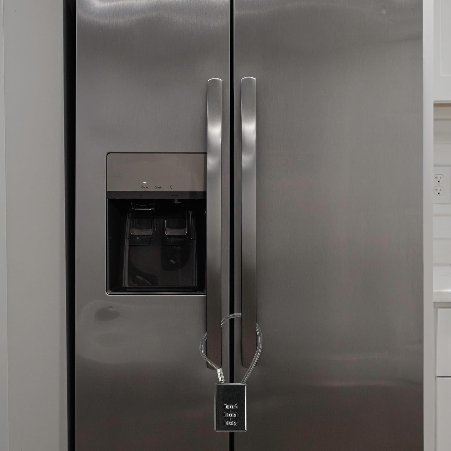 PATIKIL 2 Pack 3 Digit Combination Lock, Helmet Padlock Cable Lock Gym Locker Lock with 0.44Ft Flexible Security Steel Lock Wire for Bike Locker Travel Luggage, Gold