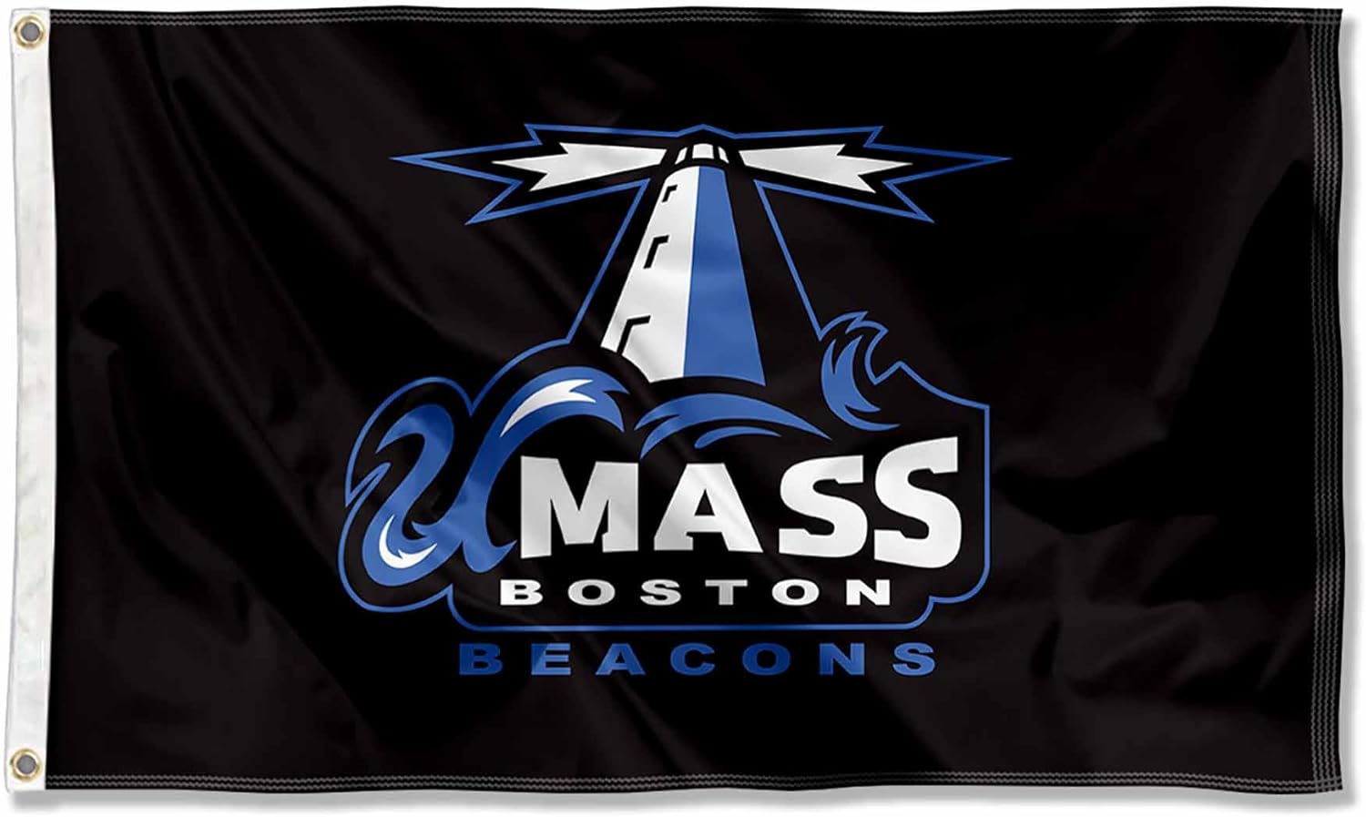 College Flags & Banners Co. Massachusetts Boston Beacons Wordmark Logo Large Grommet Banner Flag