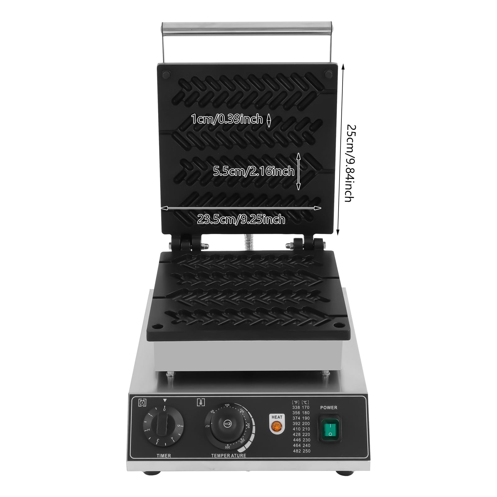 Utensile elettrico da panettiere commerciale antiaderente waffle maker per waffle maker 1700 W Commercial Grade rivestimento temperatura regolabile waffle per la casa cafe ristorante 220 V