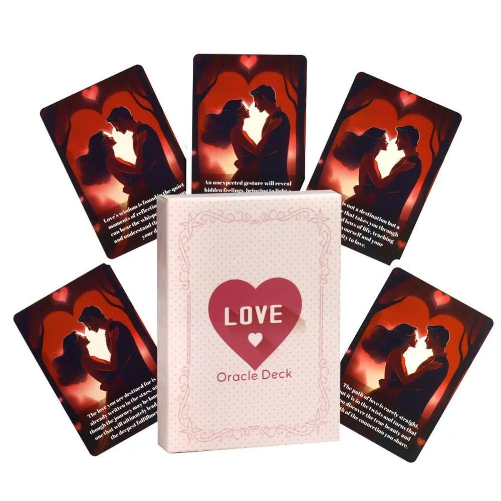 Heart Love Oracle Messages Deck | Set of 46 Cards | Soulmate and Twinflame Messages,Chanelled Messages from Divine Counterpart/Future Spouse-image-21