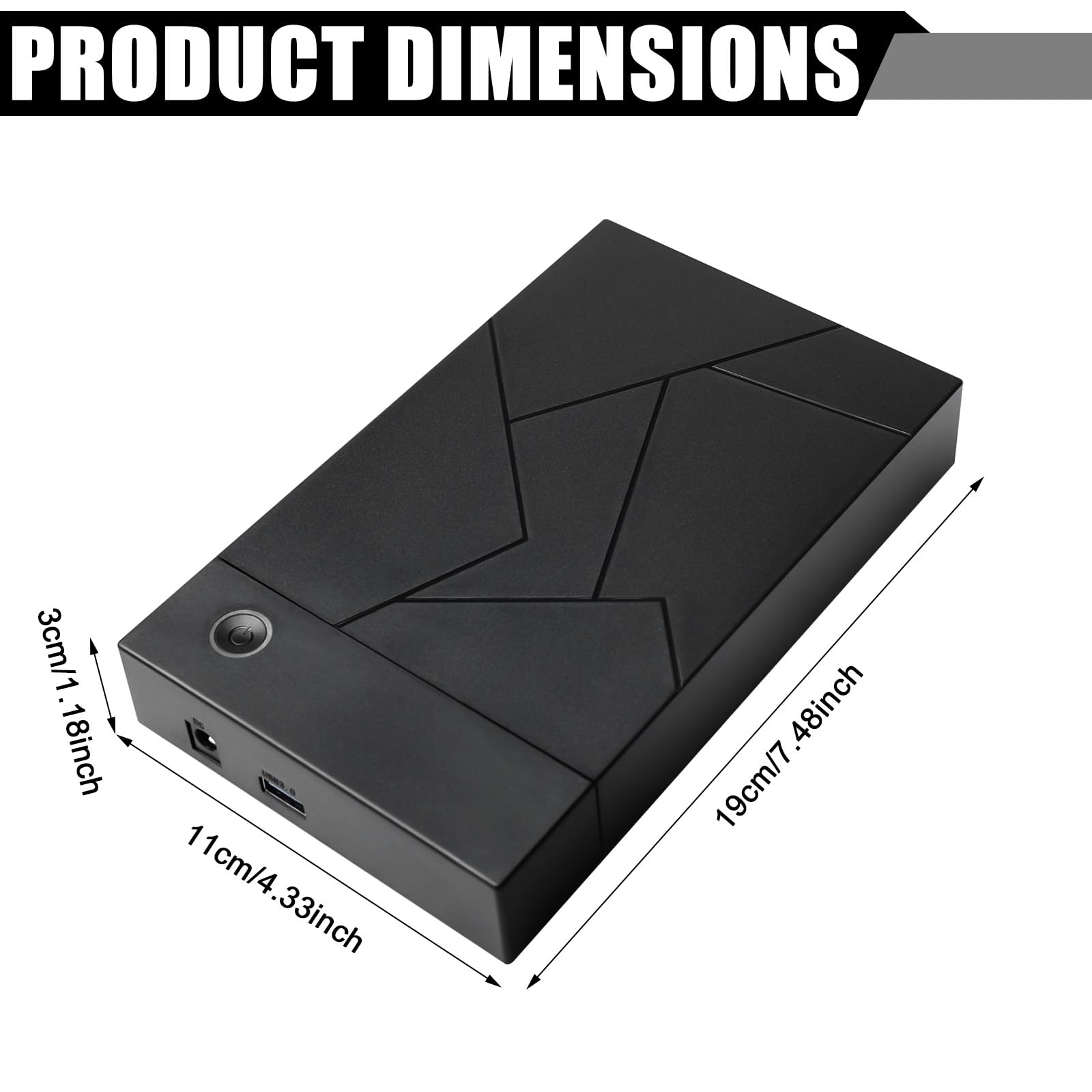 Docking Station per dischi rigidi, docking station USB 3.0 per HDD/SSD SATA da 2,5"/3,5" - Supporto UASP, Plug & Play, compatibile con Windows, Mac & Linux