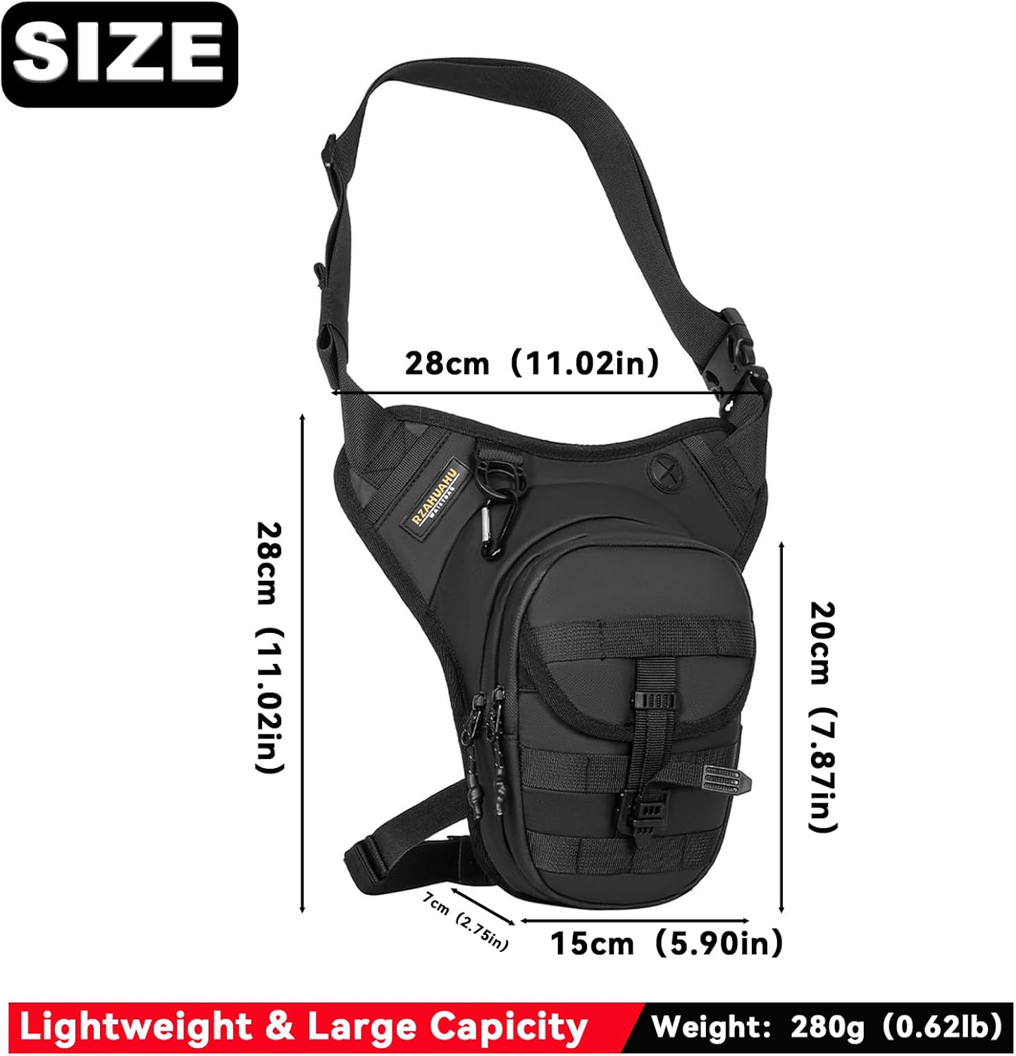 Motorcycle Leg Bag for Men Women Drop Leg Bags Tactical Thigh Bag Outdoor Fanny Pack for Hiking Climbing Cycling Fishing Riding