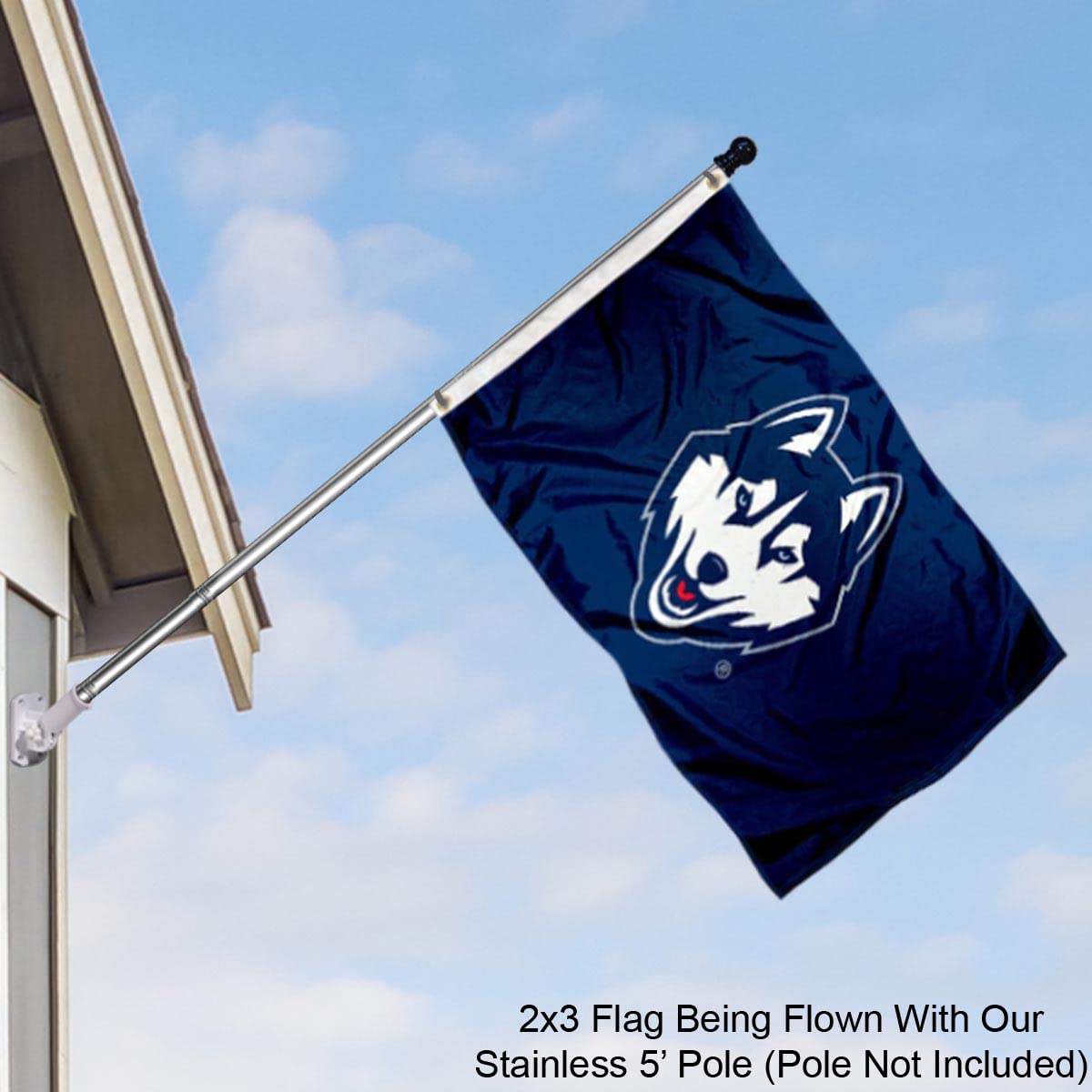 Elon University Flag By Desert Cactus - 3x5 FT Outdoor/Indor College Banner, 100% Polyester | Officially Licensed School Pride - View #3