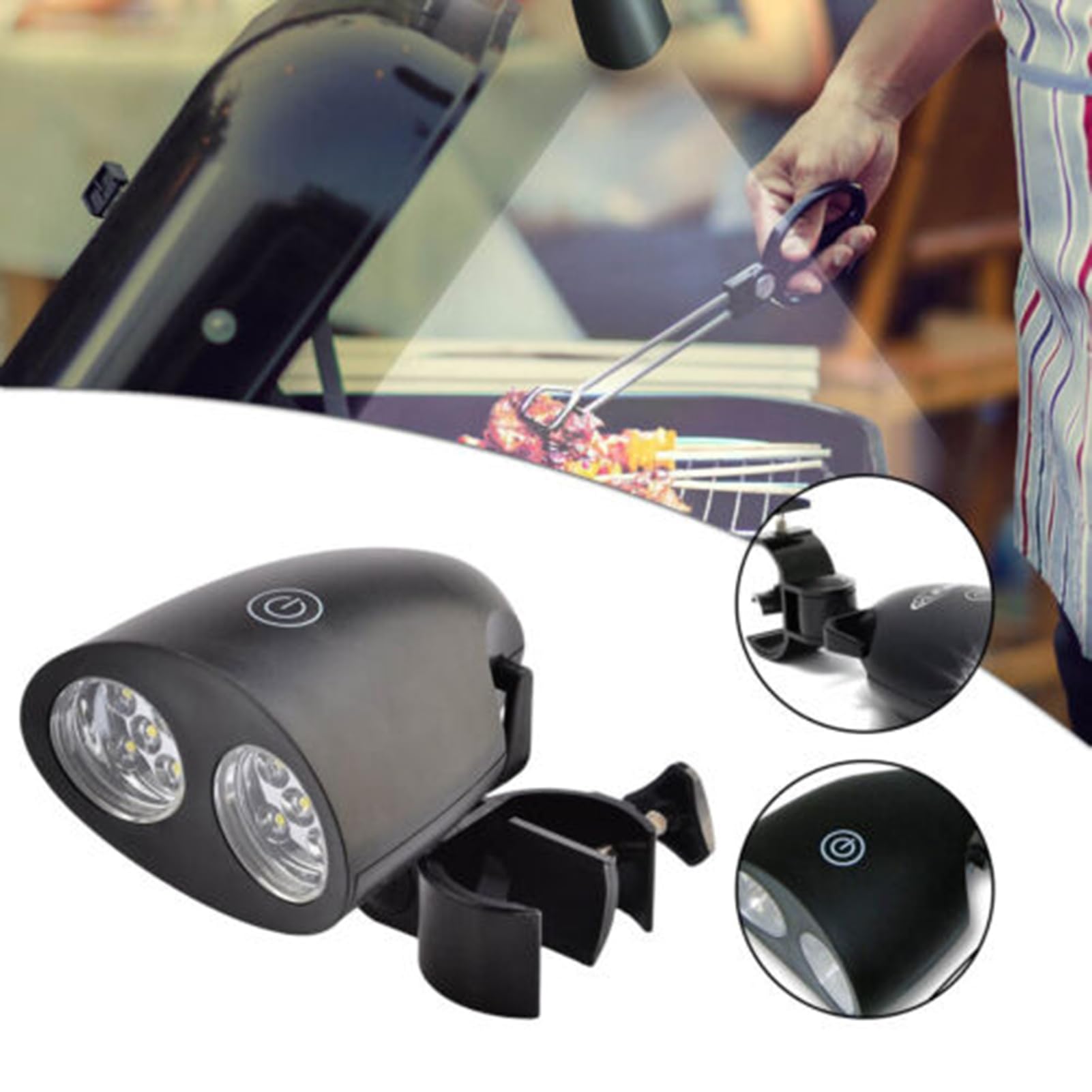 Lampada Grill BBQ - Illuminazione Per Barbecue Con Rotazione A 360 Gradi | Illuminazione per Barbecue Esterno | per Cottura all'Aperto Campeggio Lavoro Meccanico Officina Camion Quad e Interni