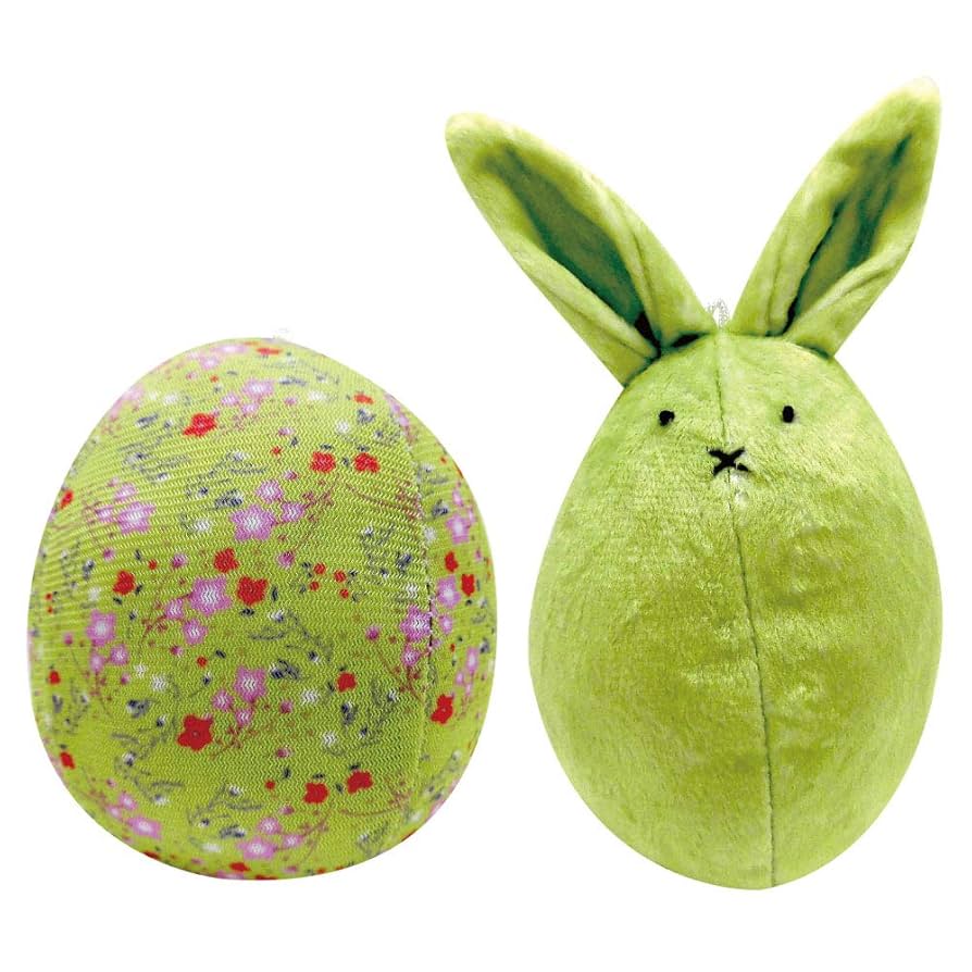 Amazon.co.jp: たまごか～ら～の～うさぎぬいぐるみ（黄緑