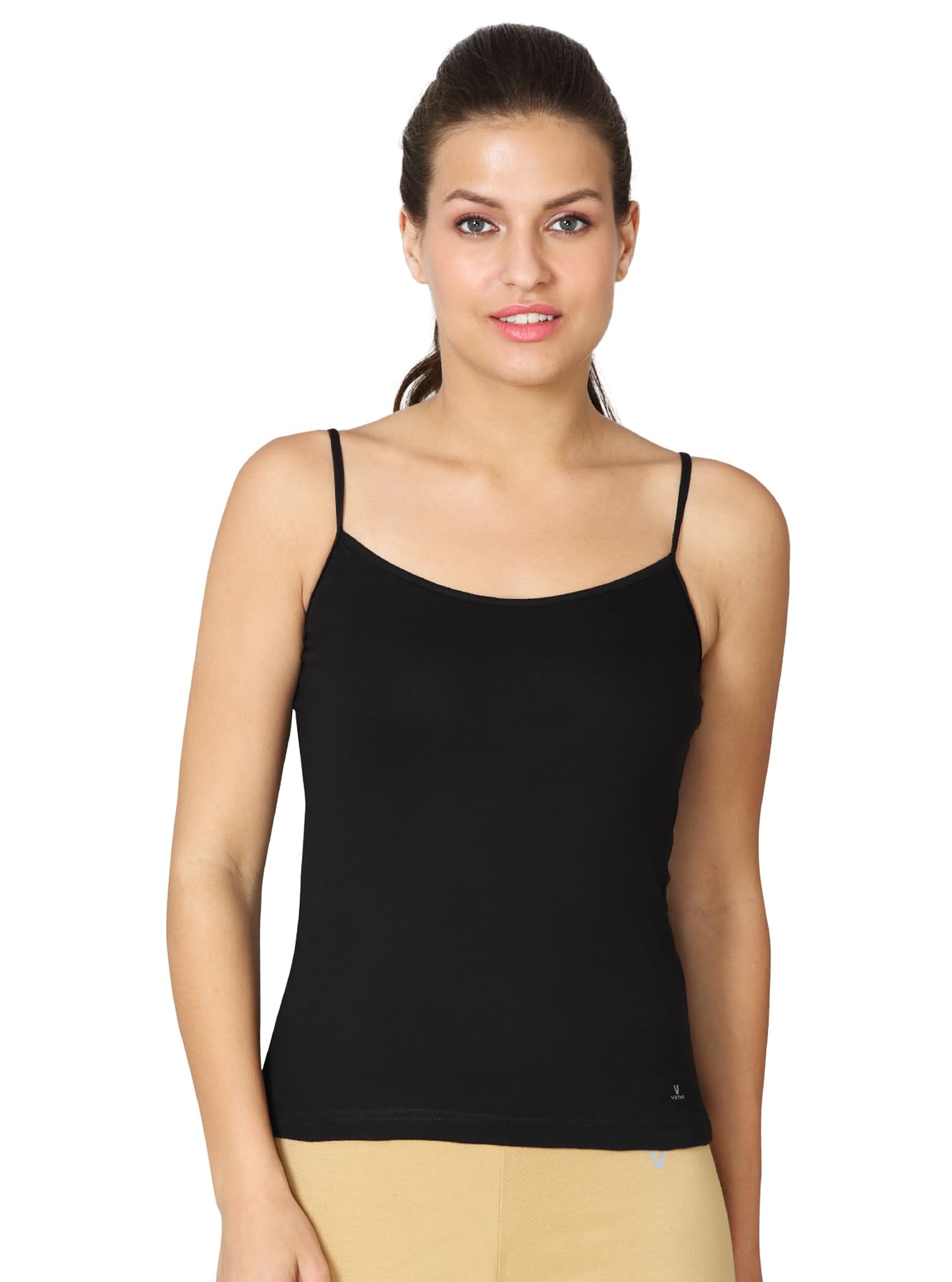 vstar Women's Cotton Knitted Regular Medium Length Camisole_Magic-picture-15