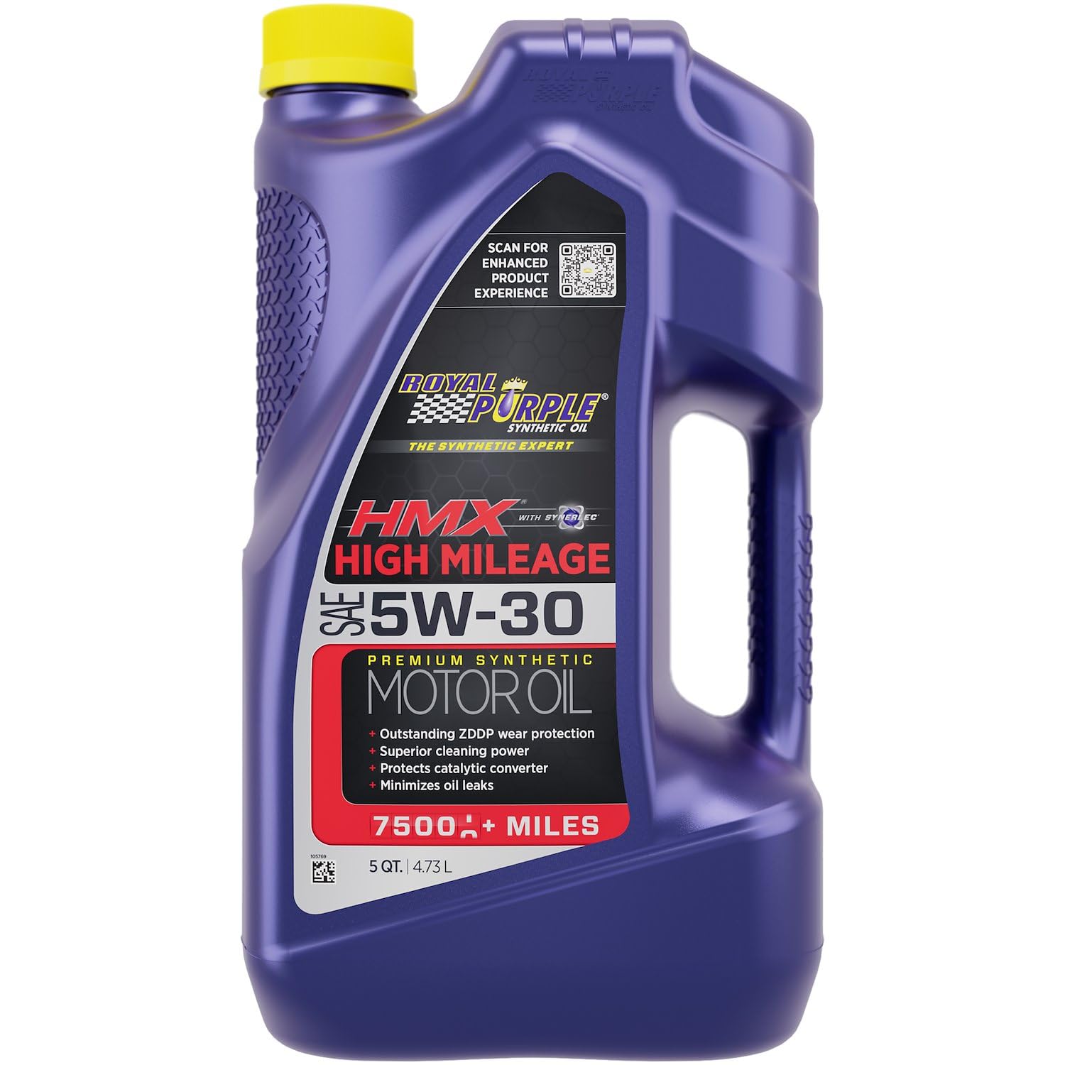 Royal Purple 11748 HMX SAE 5W-30 High-Mileage Synthetic Motor Oil - 5 Quart