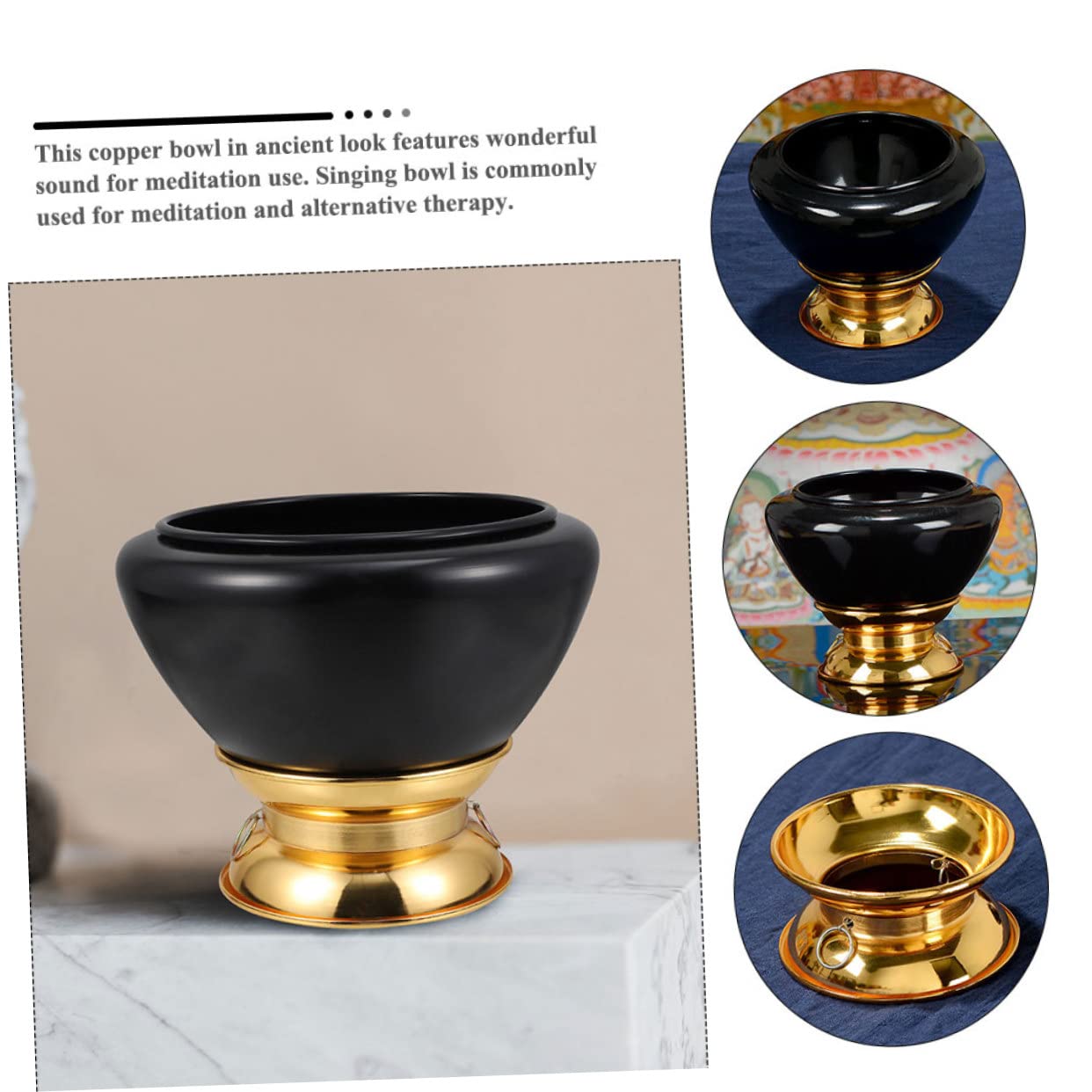 Accessori per attrezzi Campane tibetane per principianti Ciotola Nepal Ciotola sonora curativa Ciotola buddista Realizzazione a mano Campana tibetana Strumento per meditazione Ornamenti in metallo C