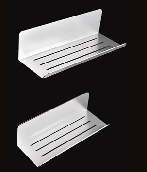 DELTAHOME Paslanmaz  elik 2 ADET 24cm Du  Raf  Yap kanl  Kolay Montaj