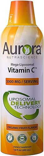 Miniatura 1 de Aurora Nutrascience Mega Liposomal Vitamin C 3000mg por porción 16oz líquido